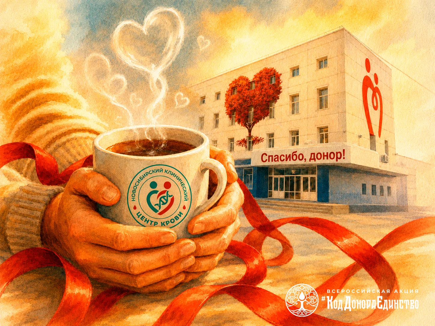 ☕ Донорский чай согревает