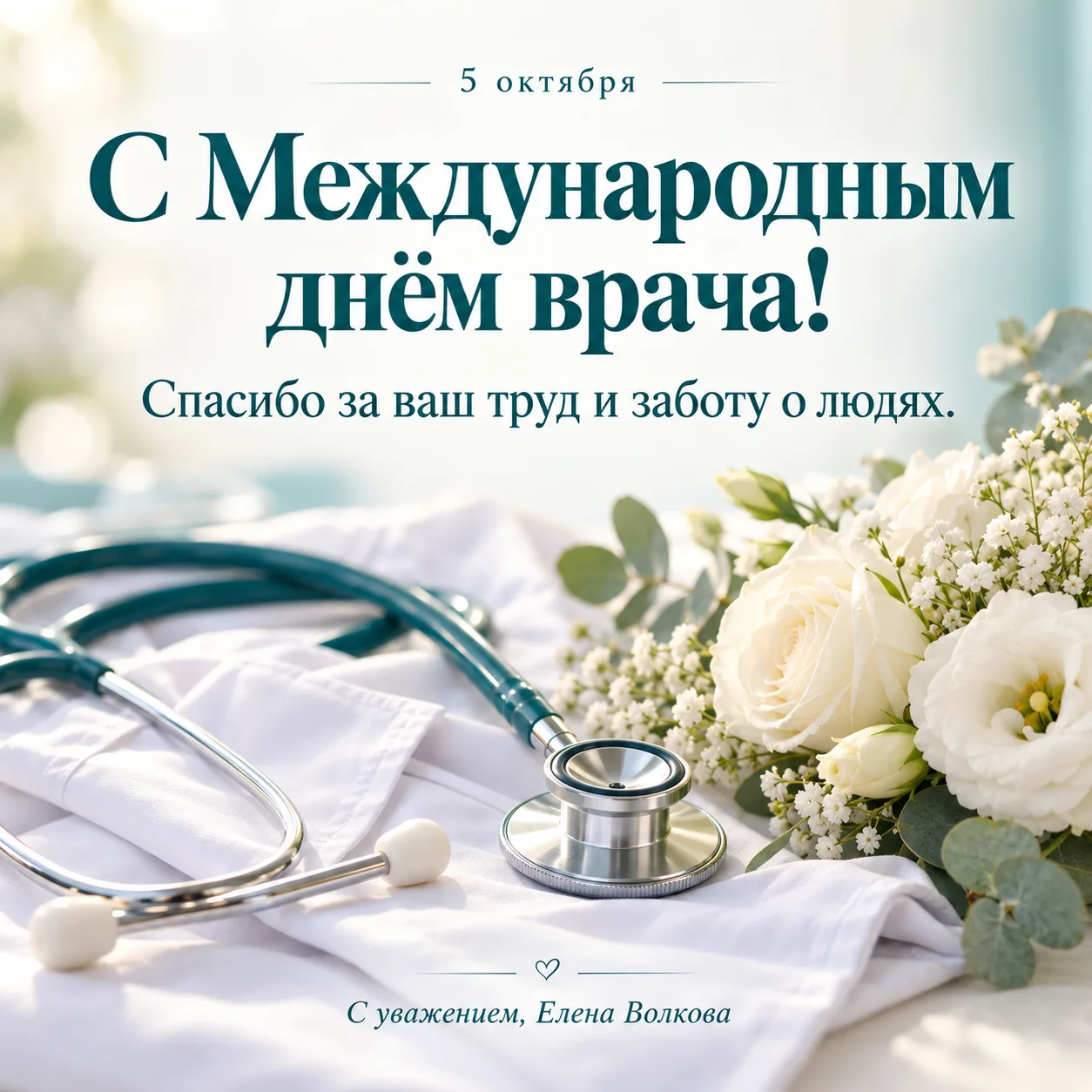 🩺 Сегодня слова благодарности звучат в адрес и учителей, и врачей.