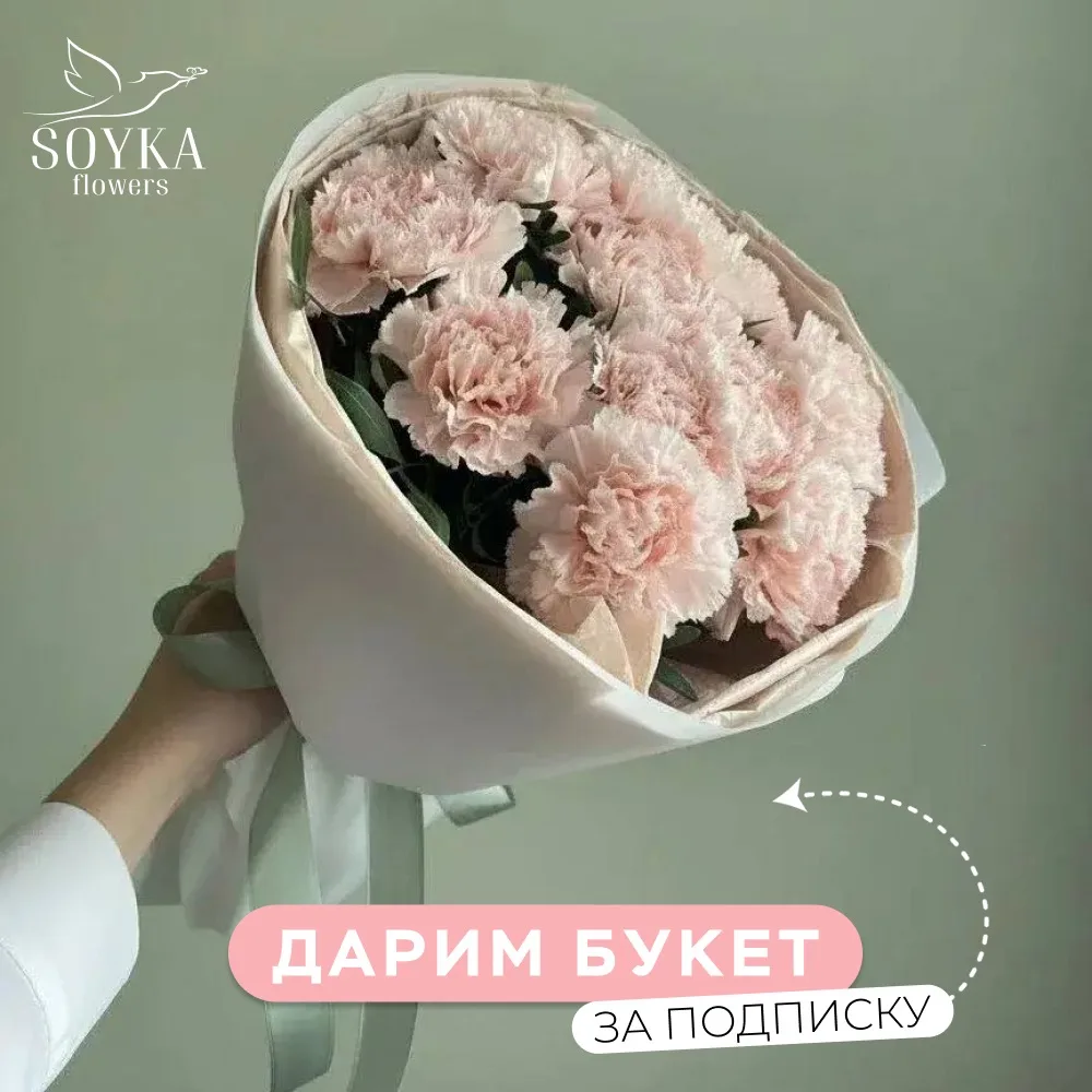 Дарим букет стойких диантусов!