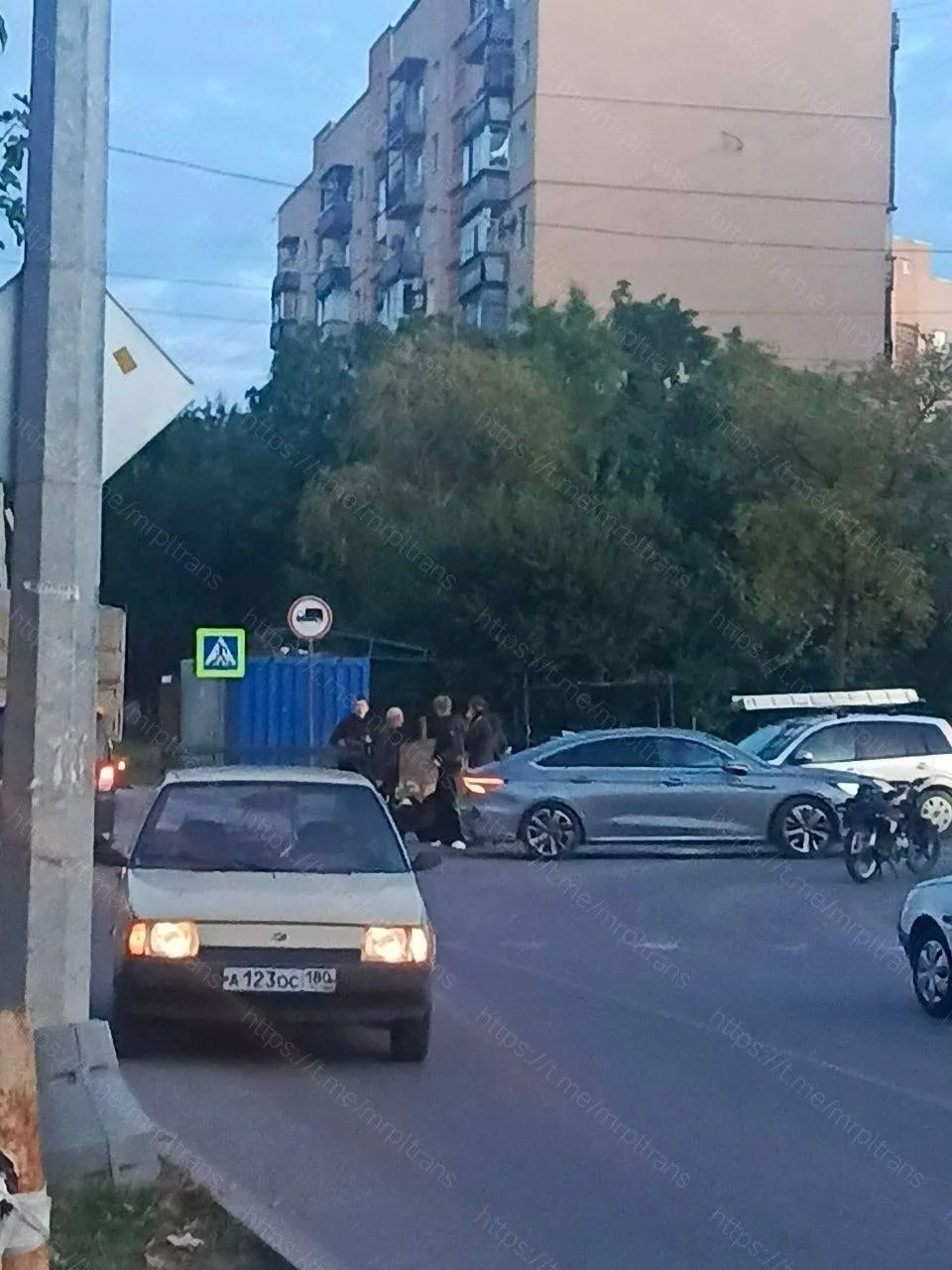 Сбили парня на мотоцикле возле Солнечной 17