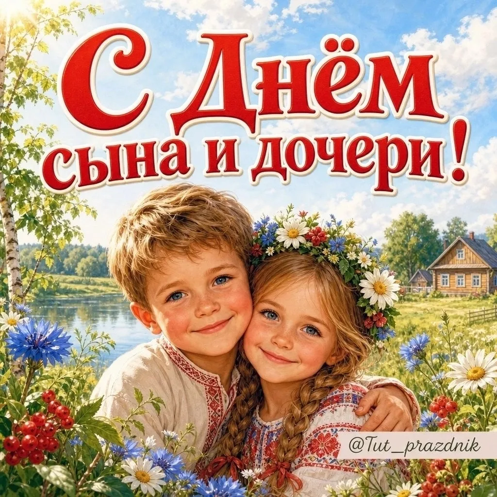🎉 11 августа в России отмечают День сына и дочери! 🎉Этот тёплый семейный праздник поя...