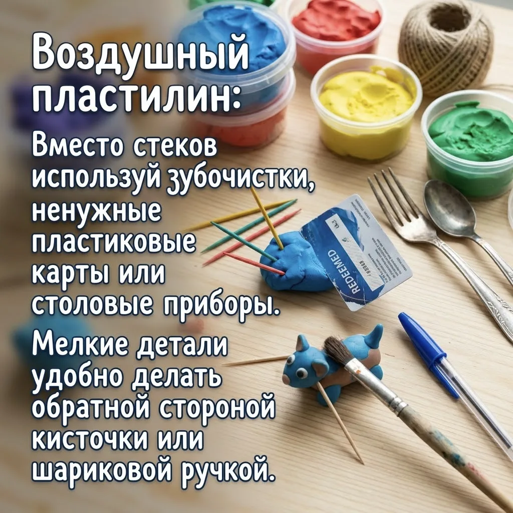 Мастерская без лишних трат: заменяем дорогие инструменты 

Лепишь из пластилина, работаешь со смолой