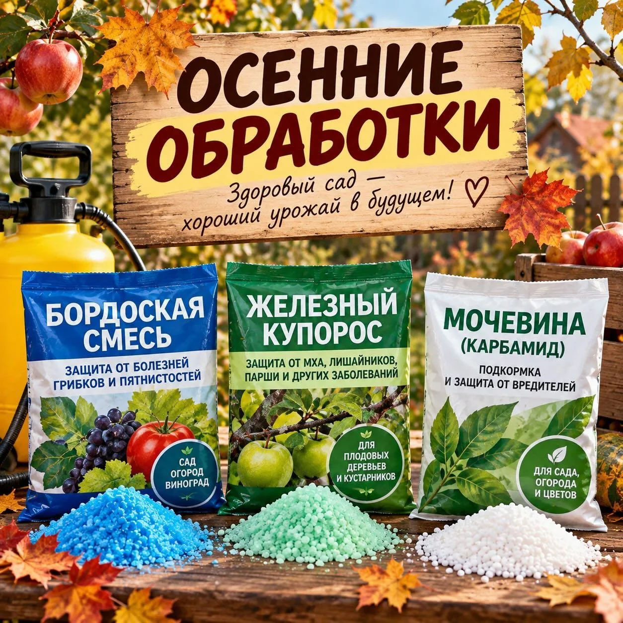 ОСЕННЯЯ ОБРАБОТКА САДА 🍂 Что выбрать?