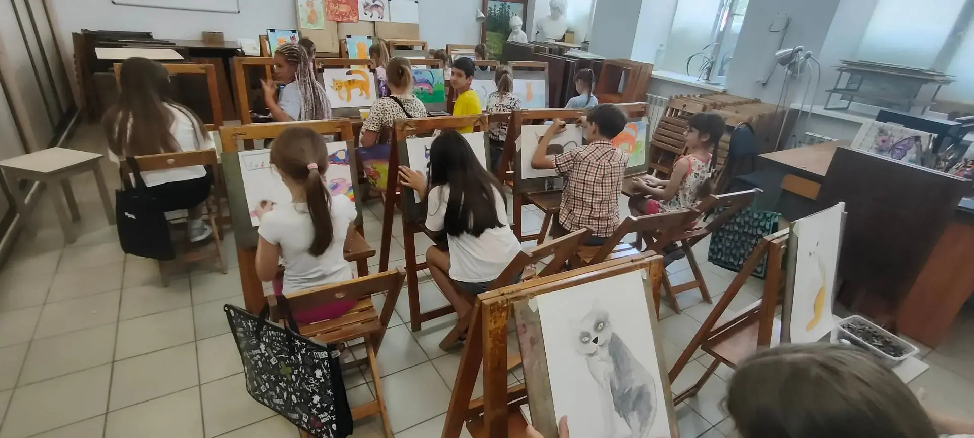 🎨В рамках программы всеобуча состоялся мастер-класс на тему «Котик». Мы убедились: жел...