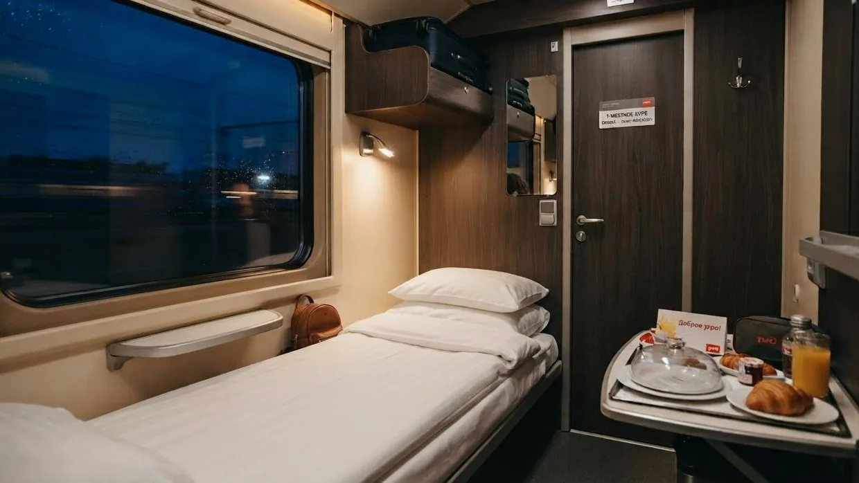 Ночь в поезде — без соседей по купе 🚆
