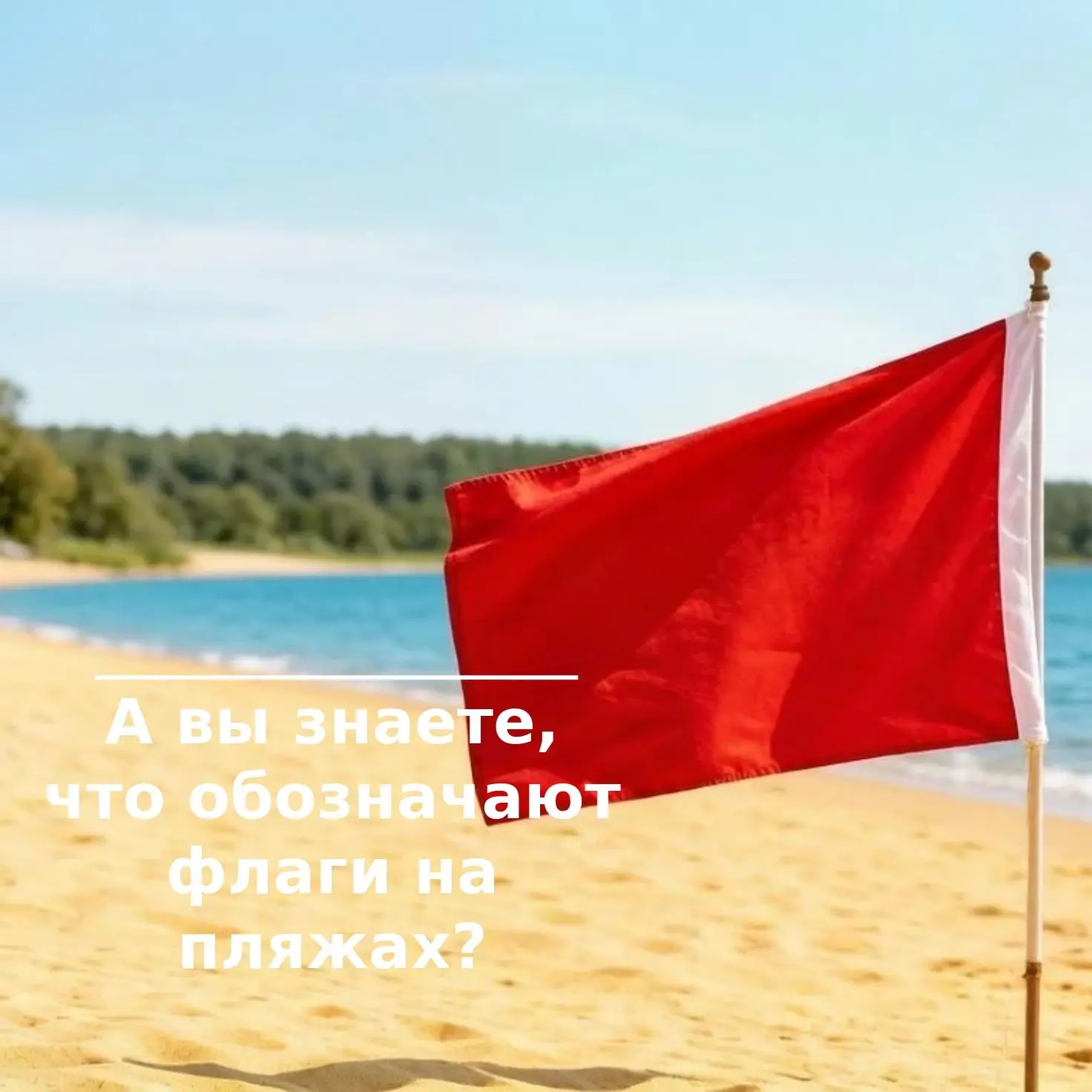 А вы знает, что обозначают флаги на пляжах?