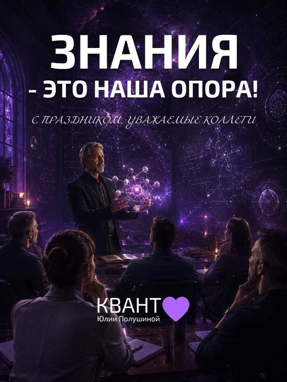 С Днём ЗНАНИЙ, друзья и коллеги! 💜