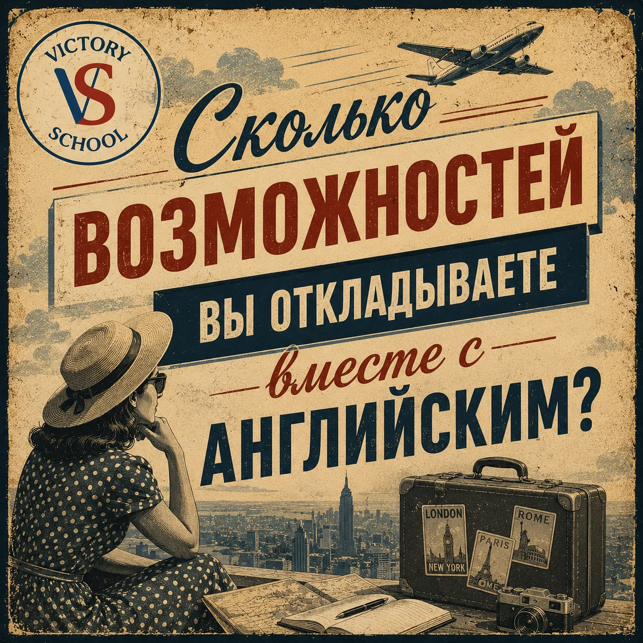 ⏳ Сколько возможностей вы откладываете вместе с английским?

Многие говорят себе:

"Сейчас английски