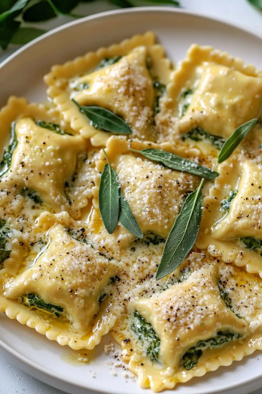 Равиоли со шпинатом и сыром 🧀