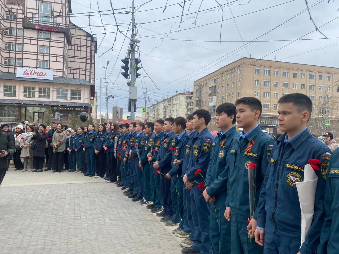 🎖Сегодня, в День Победы" учащиеся 8 «в» кадетского класса МЧС России имени А.Г. Судоргина   (кл. рук