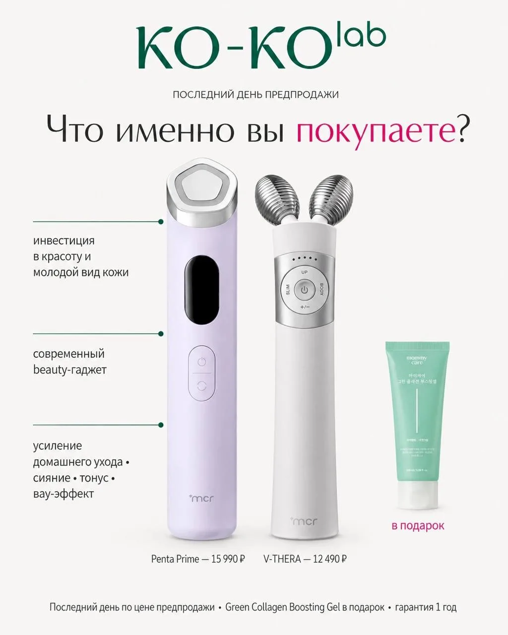 Что именно вы покупаете сегодня по цене предпродажи?