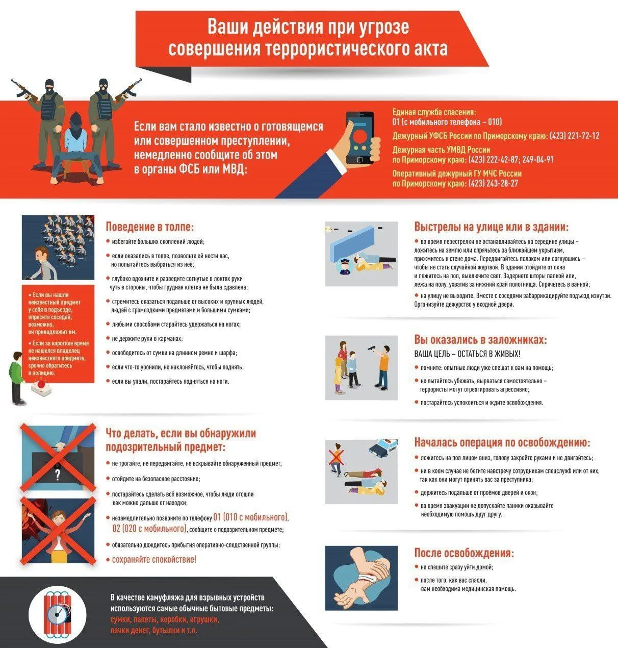 Действия граждан при панике в толпе во время террористического акта!