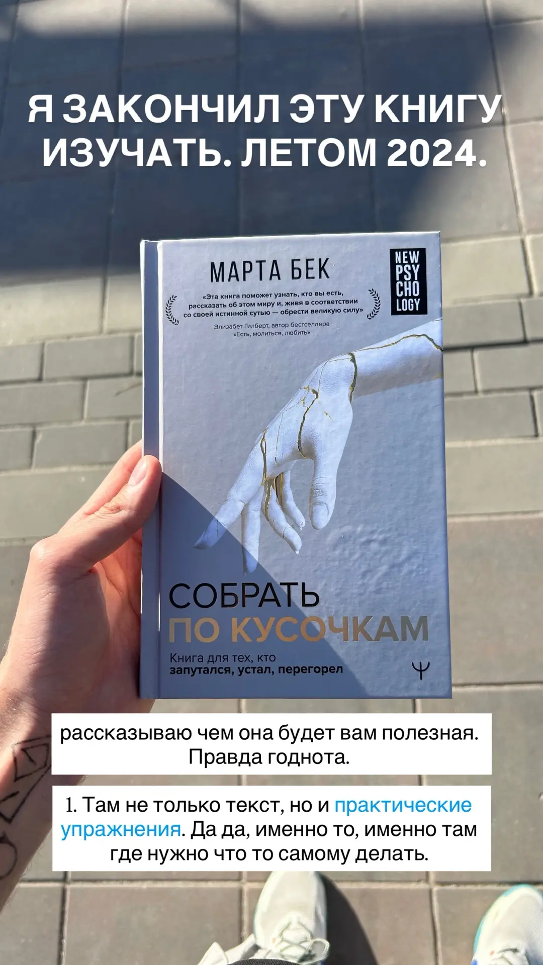 Это про вот эту книгу. Марта бек «собрать по кусочкам»