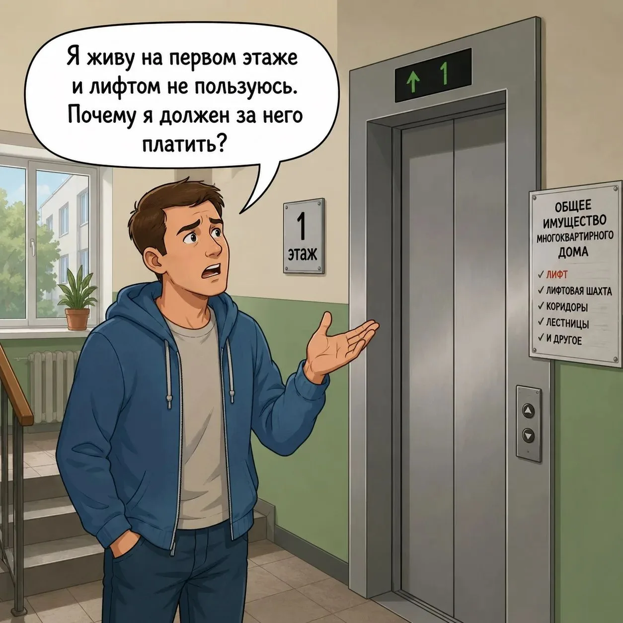Кто обязан оплачивать содержание лифта в многоквартирном доме?🏠🤔