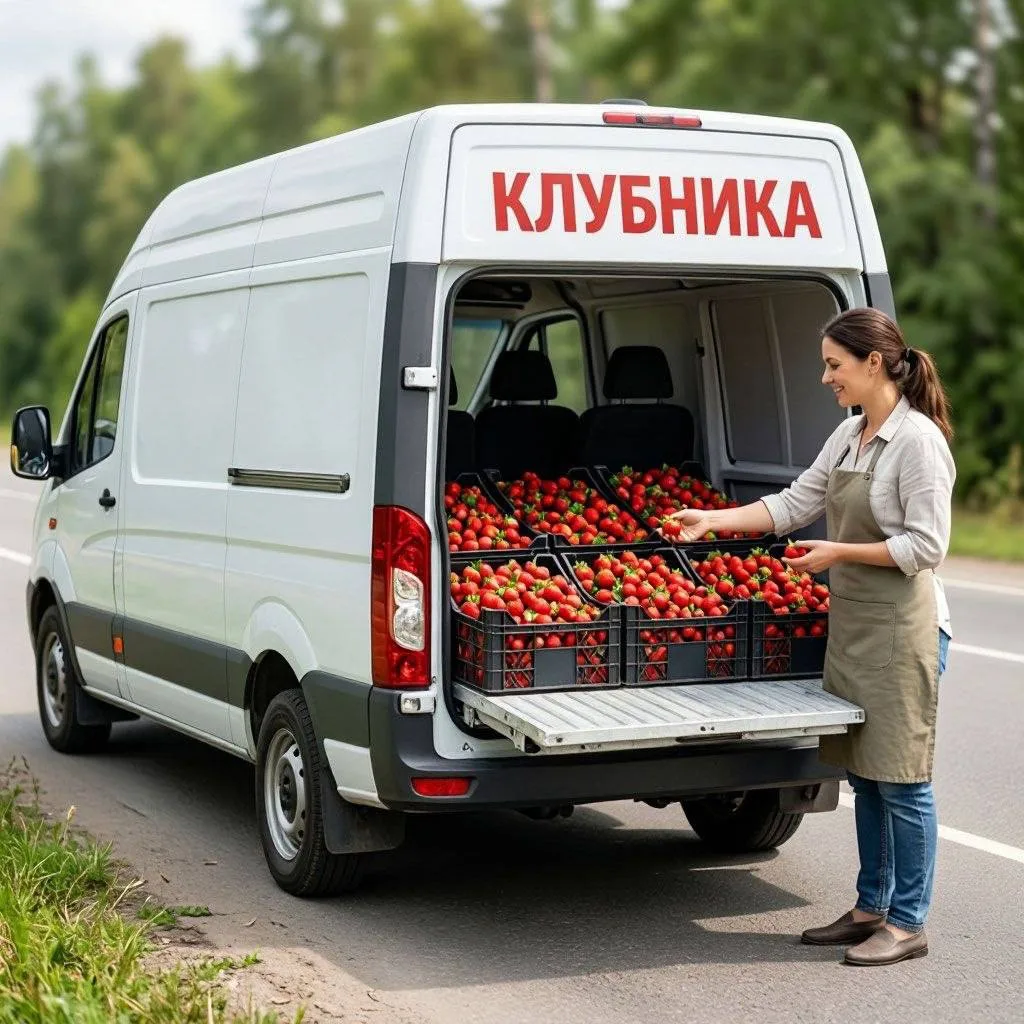 В Подмосковье продавцов клубники с обочины оштрафовали на миллион.