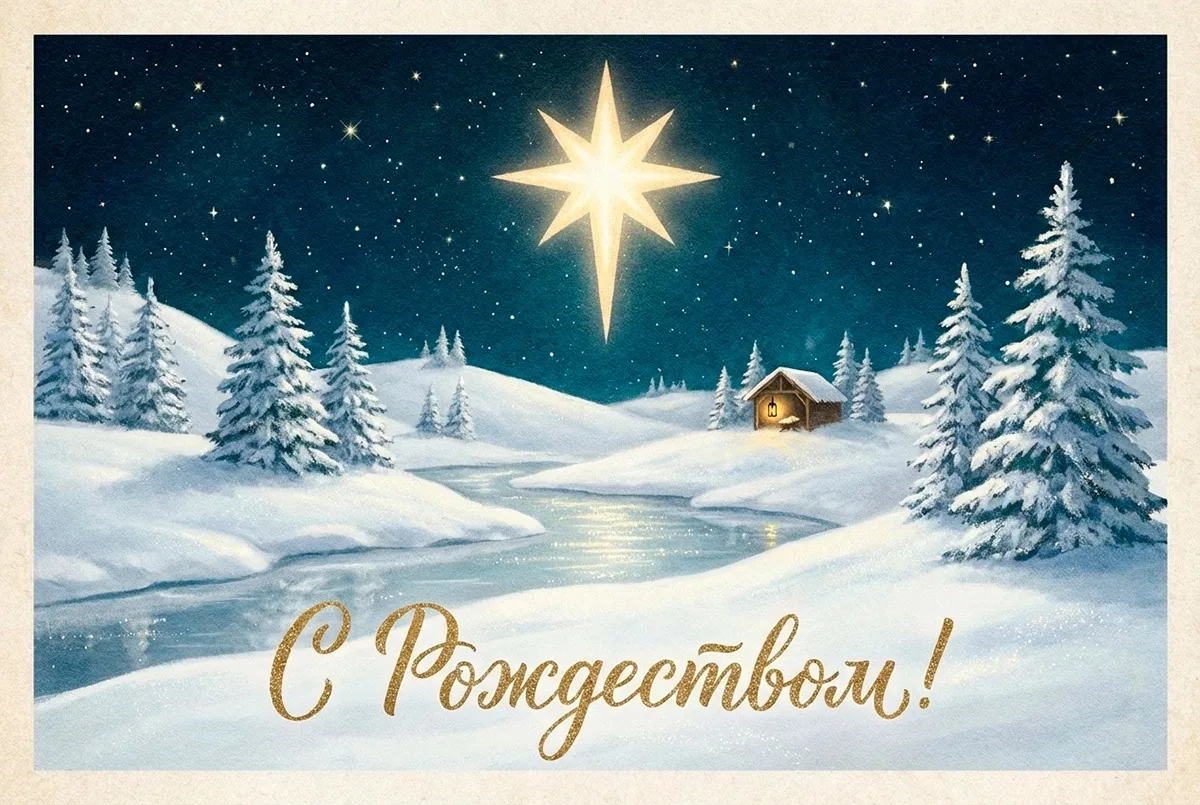 С Рождеством Христовым!✨  Дорогие друзья! Поздравляем вас с великим праздником Рождества Христова. П