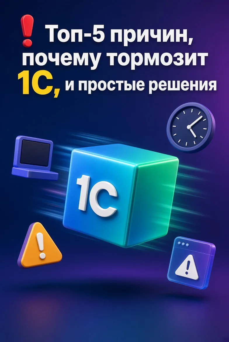 ❗️ Топ-5 причин, почему тормозит 1С, и простые решения