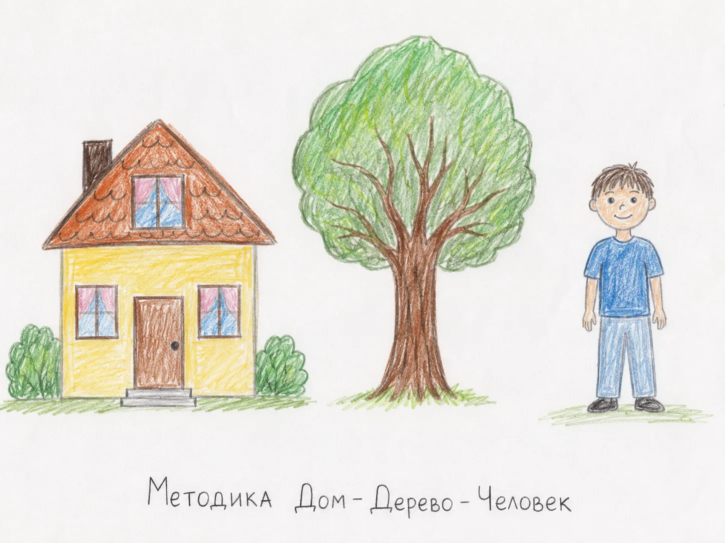 ПРОЕКТИВНАЯ МЕТОДИКА ИССЛЕДОВАНИЯ ЛИЧНОСТИ
«Дом – Дерево – Человек» 🏠🌳👤
(с подробной интерпретаци