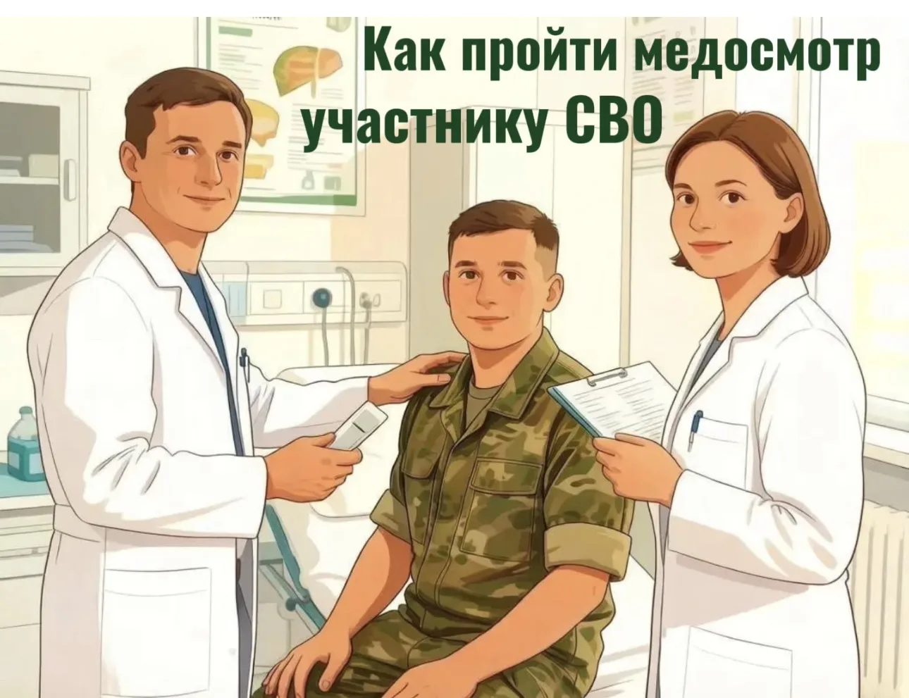 🪖 Как пройти медицинский осмотр участникам СВО?

🔺Для участников специальной военной операции  дей