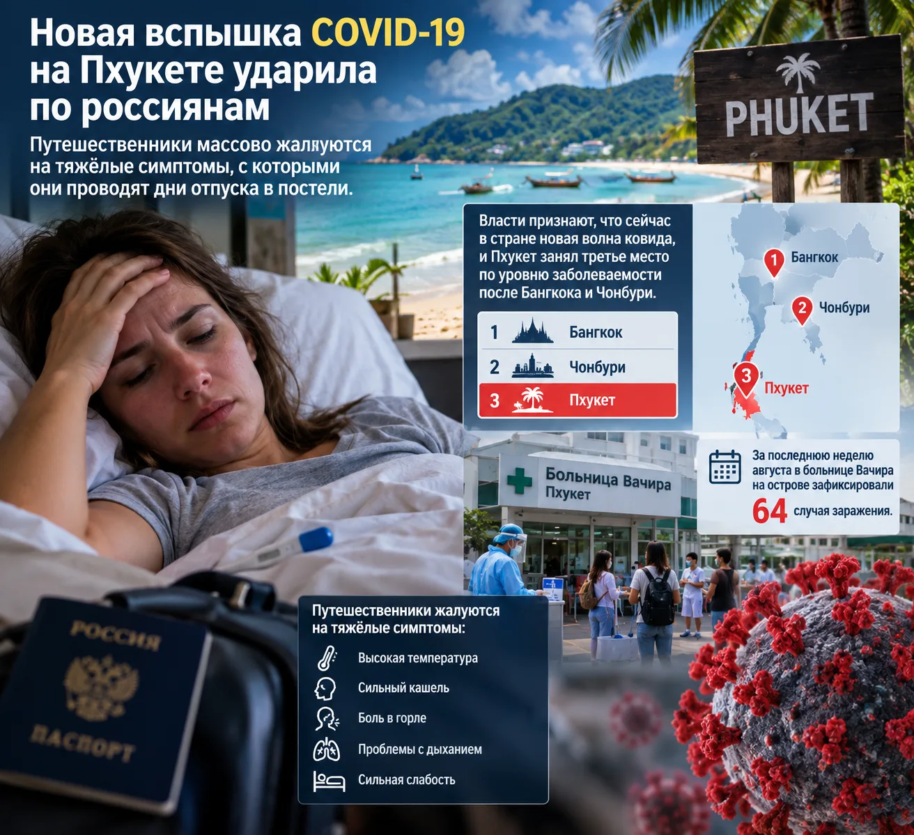 Минздрав Таиланда опроверг информацию об аномальной вспышке COVID-19 в стране 👍🏾