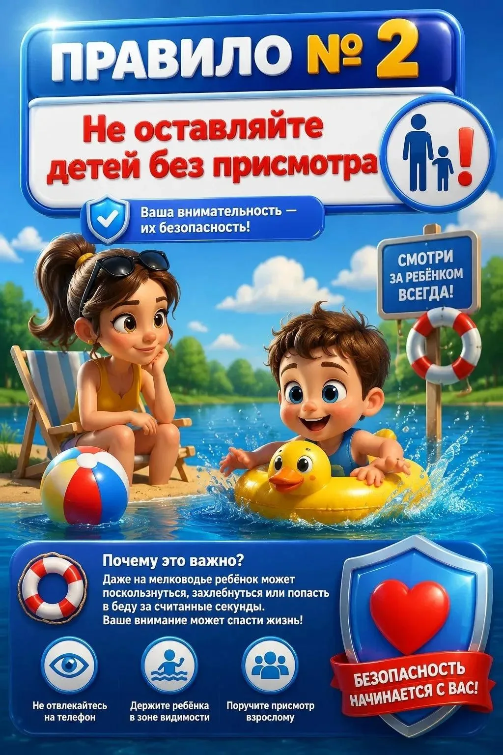 #БезопасностьНаВодеЛетом