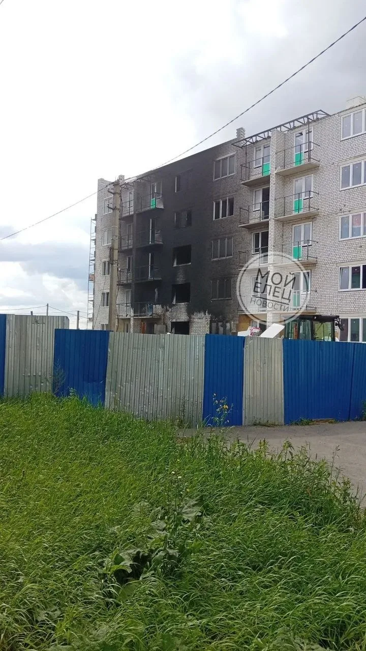 🔥 В Ельце произошёл пожар на улице Солидарности — дым был виден из разных частей города