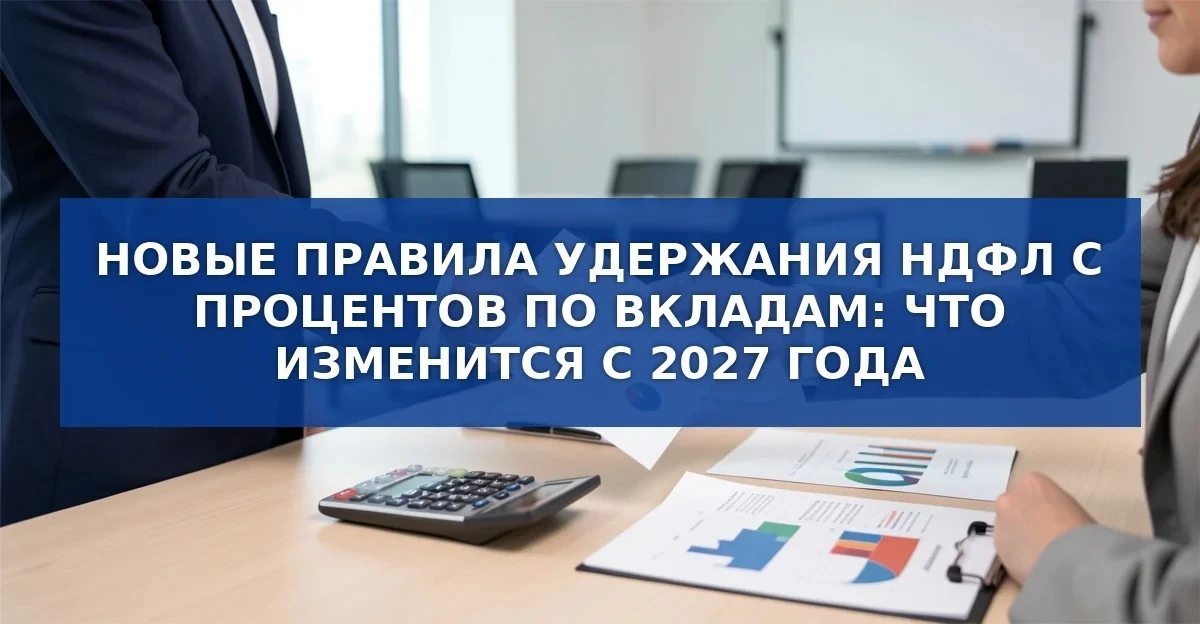 Новый порядок удержания налога на доходы физических лиц с процентов по банковским вкладам