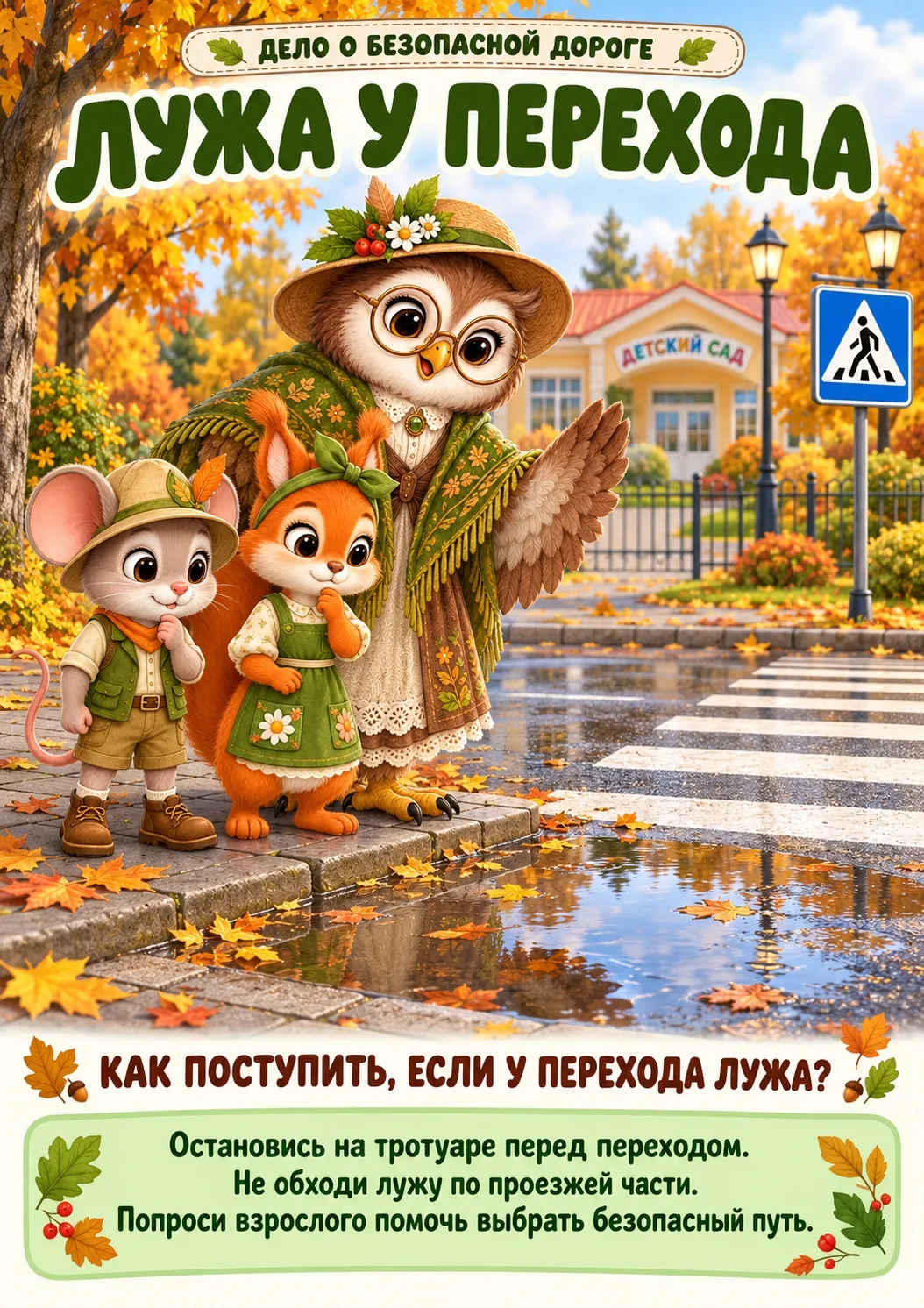 🍂 ОСЕННЯЯ ДОРОГА: ЧЕТЫРЕ ОПАСНОСТИ