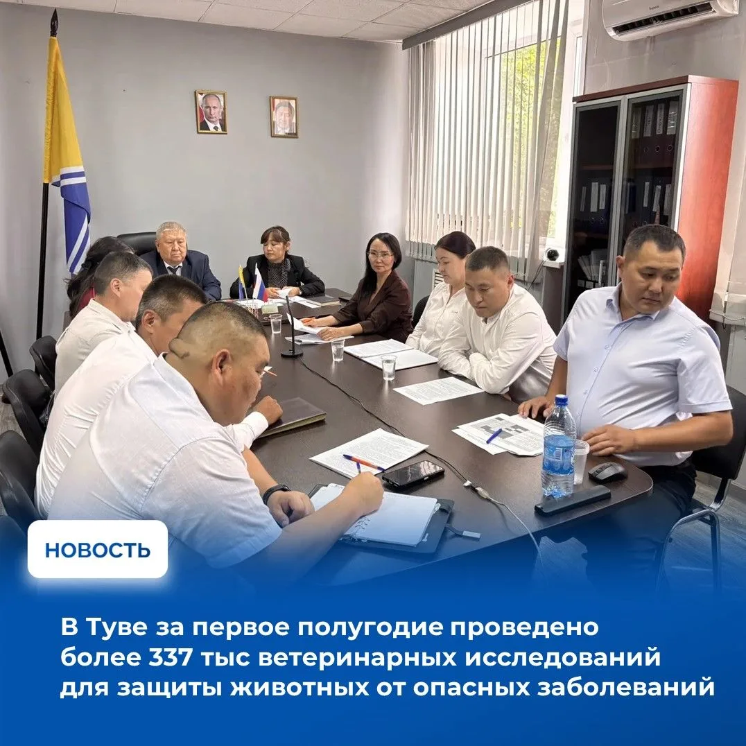 ✍️Вопросы обеспечения эпизоотического благополучия в Туве обсудили на заседании коллегии Службы вете