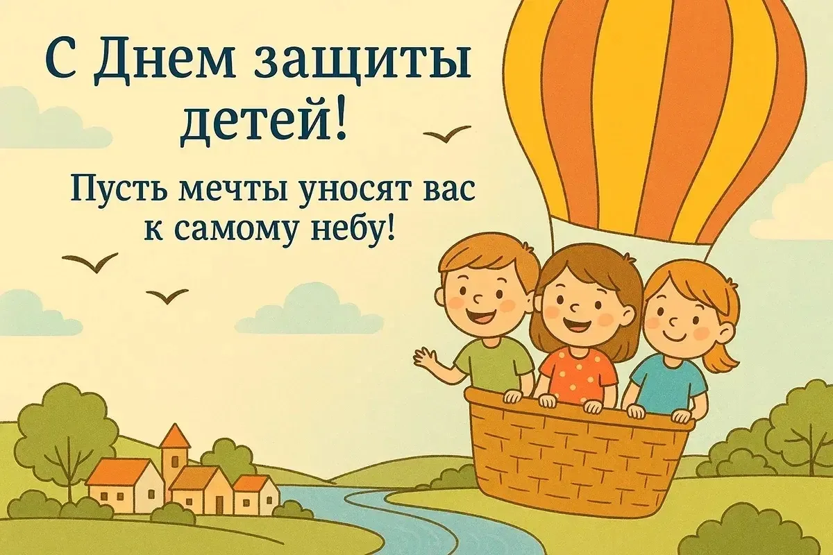 С Днем защиты детей! Пусть наши дети как можно дольше остаются детьми. Беззаботными, веселыми, радос