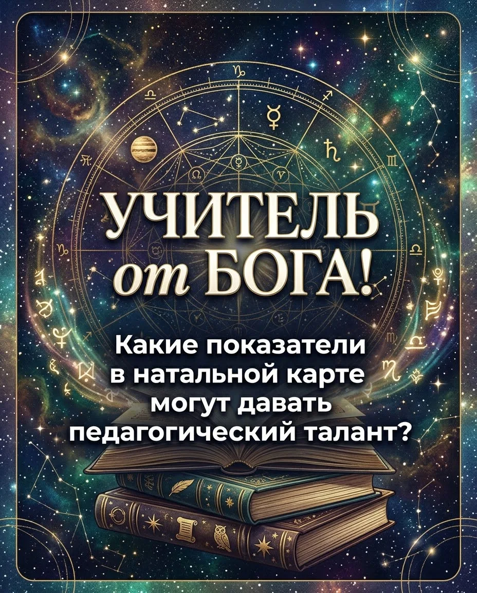 Учитель от Бога! Какие показатели в натальной карте могут давать педагогический талант?