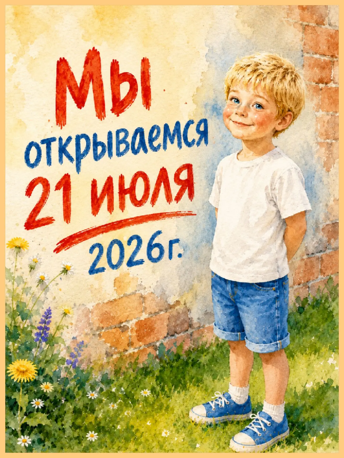 🌺 Дорогие родители! 

🎉 Завтра, 21 июля, наш детский сад снова открывается после ремонта! 

❤️ Оче