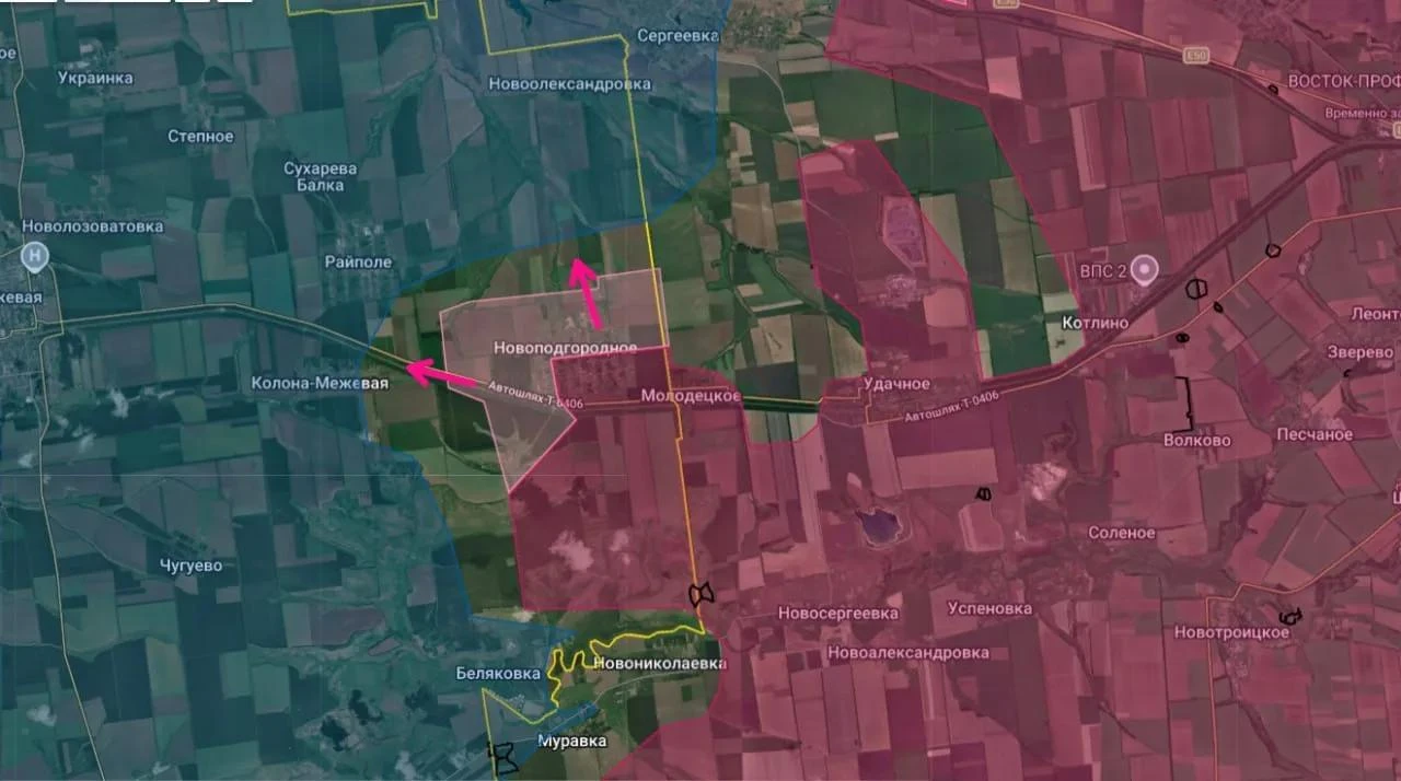Наши войска продвигаются в Днепропетровской области