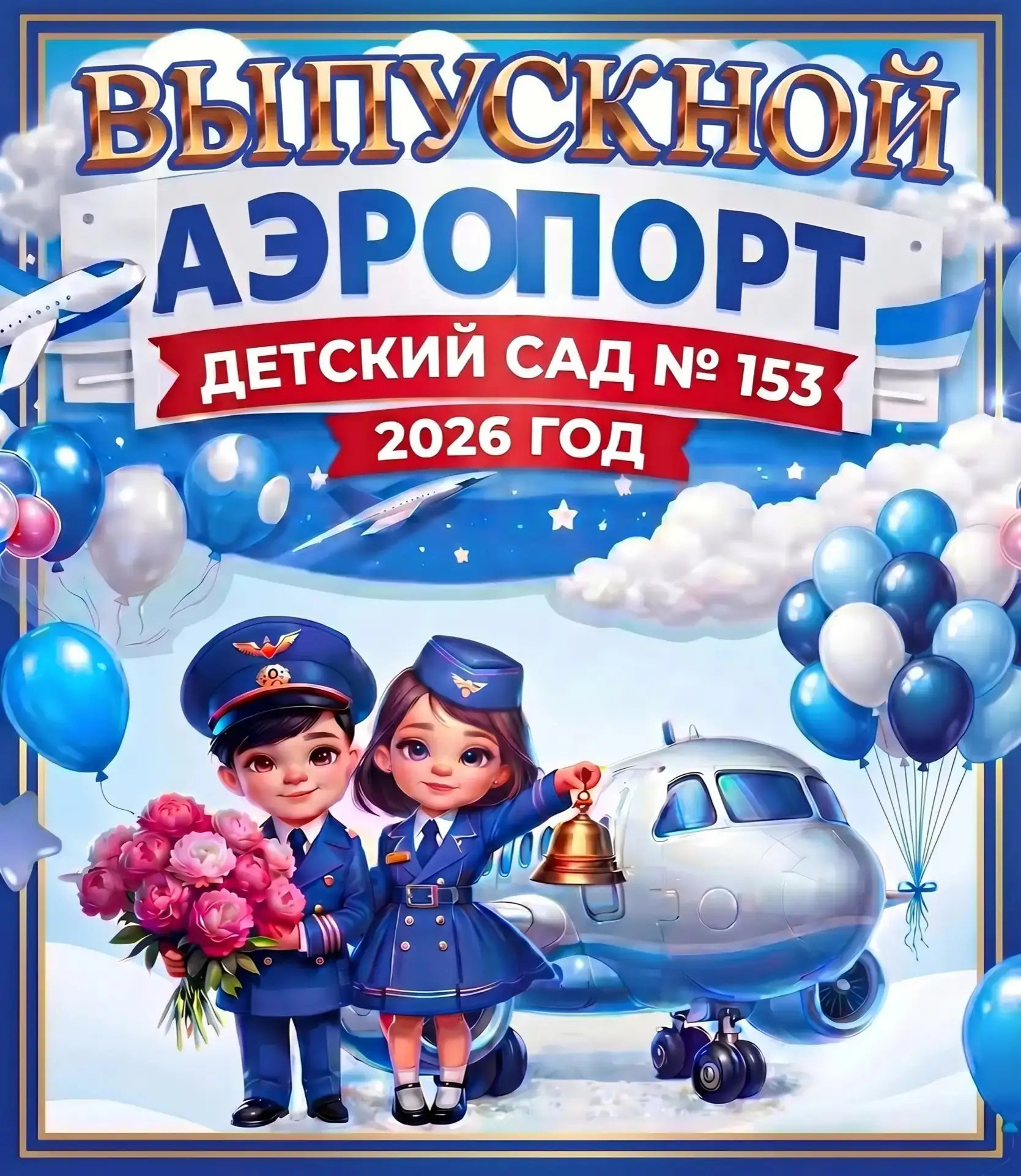 ✈️ 26 мая 2026 года  состоялся выпускной в стиле: "Воздушный рейс - 2026✈️🧳!"