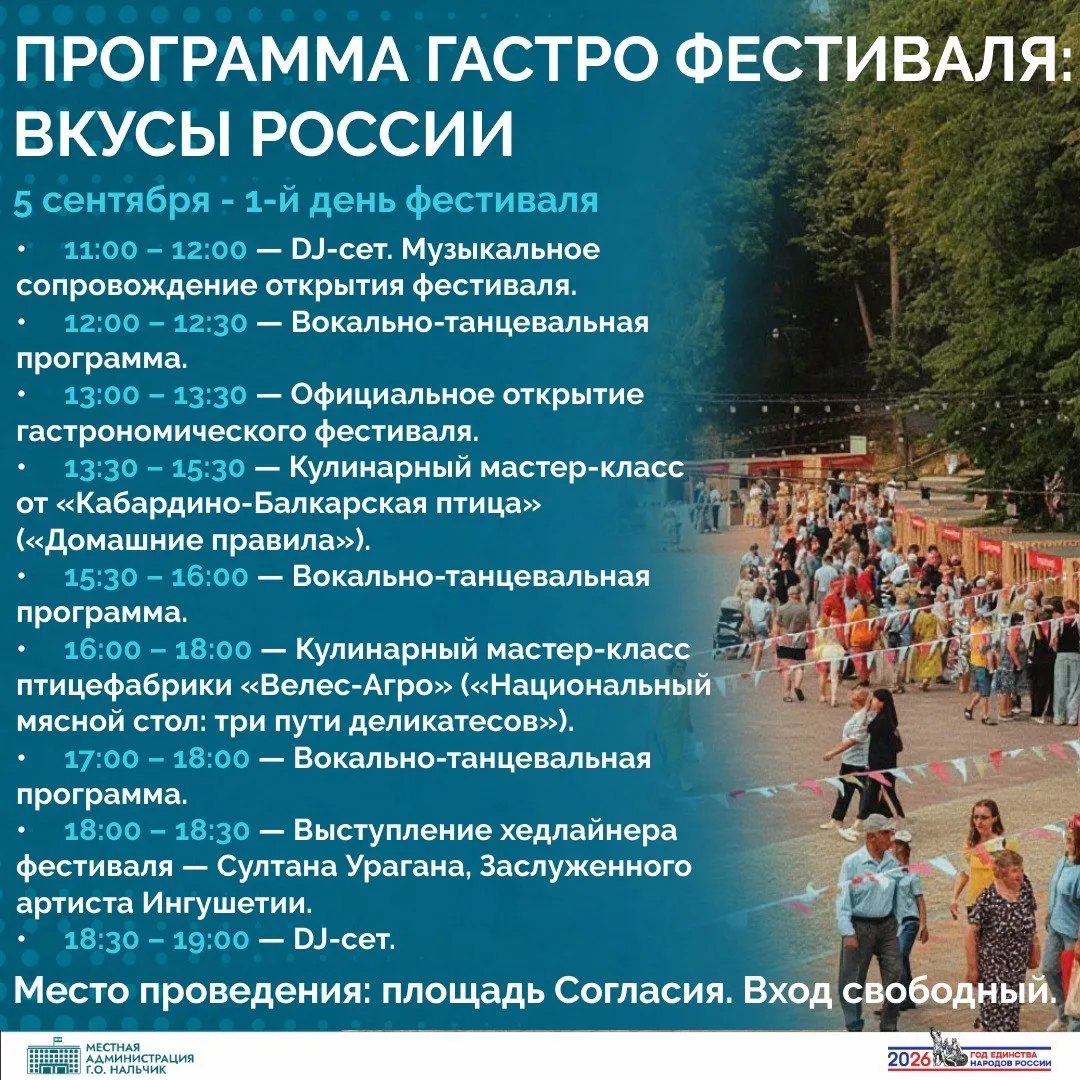 В предстоящие выходные, 5 и 6 сентября, Нальчик станет площадкой проведения масштабного...