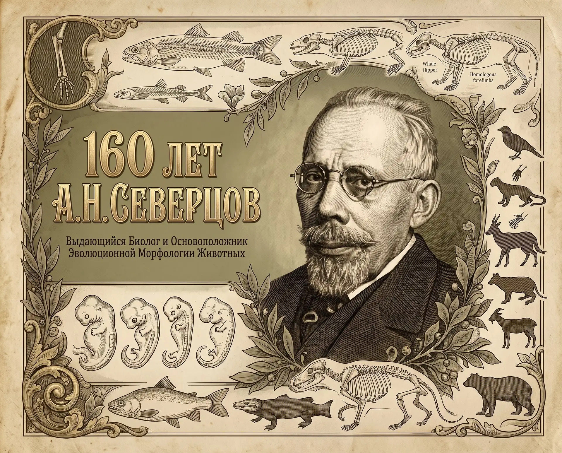 160 лет со дня рождения А.Н. Северцова: история научной династии
