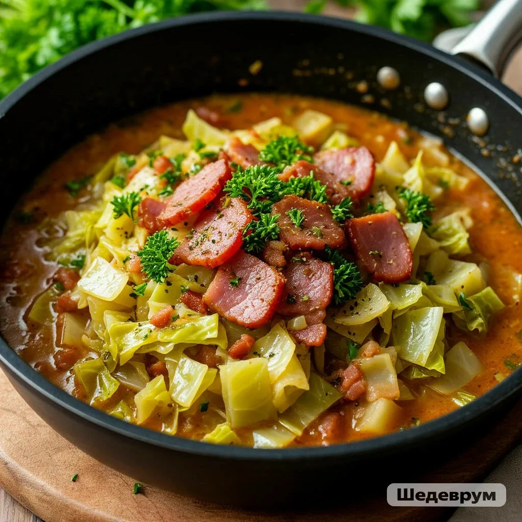 ПП-СОТЕ «ЭЛЬЗАС» ИЗ КАПУСТЫ, БЕКОНА ИЗ ИНДЕЙКИ И ТМИНА! 🥬🥓✨