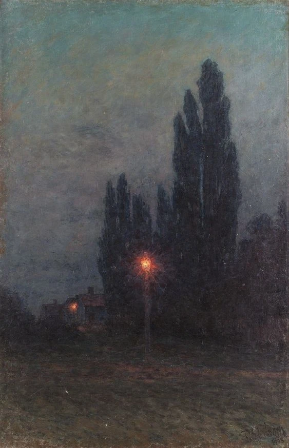 "Вечерняя атмосфера, Боргхольм" (Aftonstämning, Borgholm)

Пер Экстрём (Per Ekström; 1844-1935) — шв