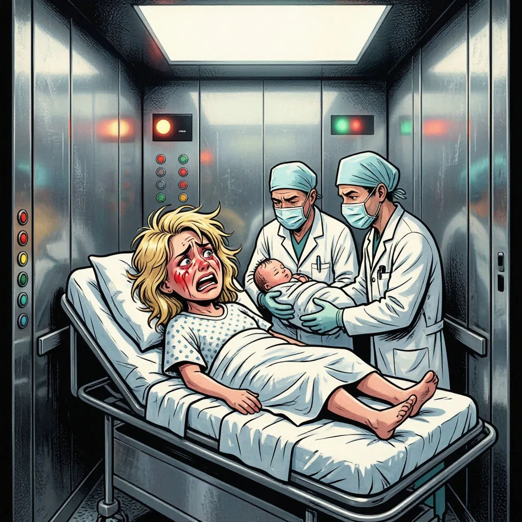 🚑 Московские врачи приняли роды в лифте!