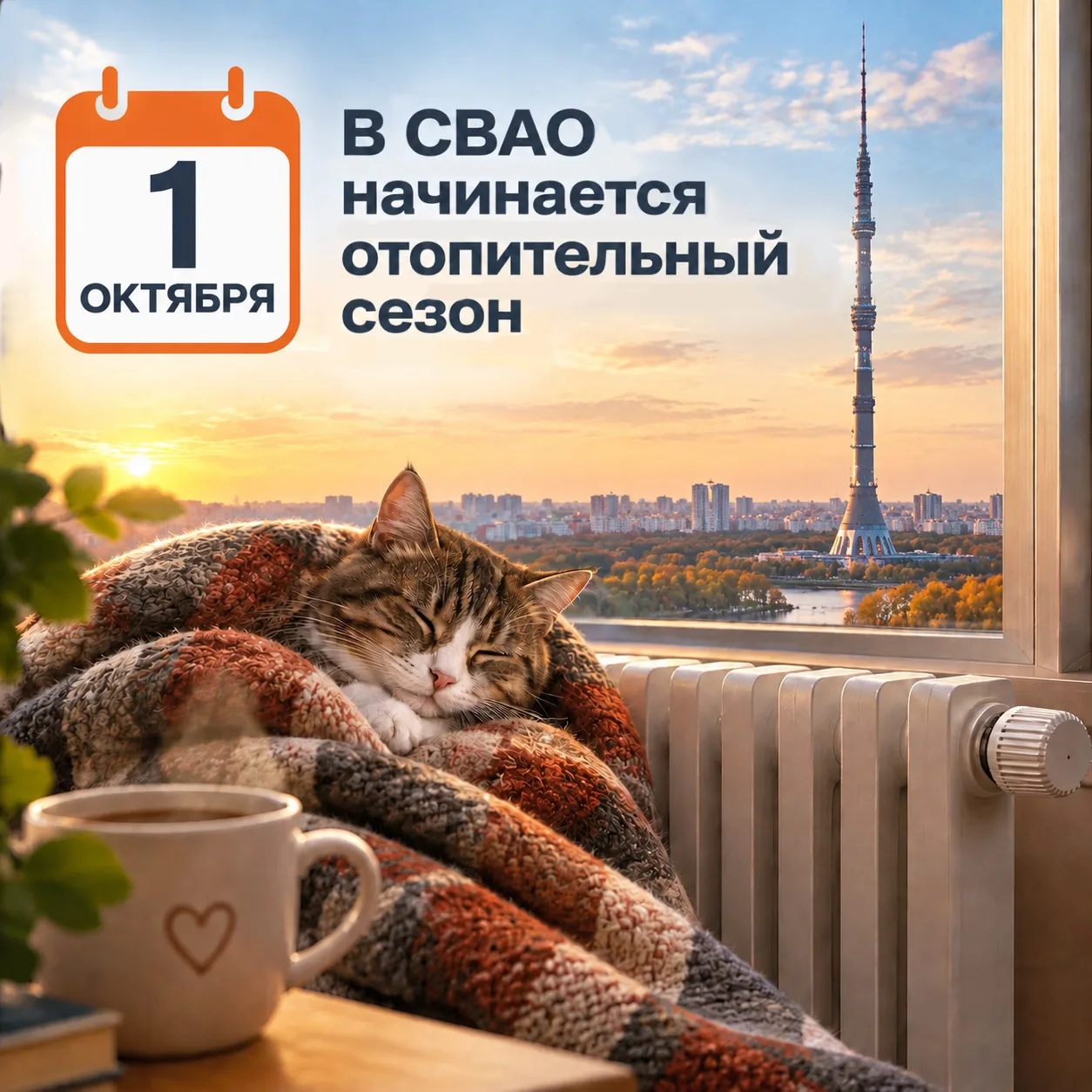 ⭐️В СВАО начинается отопительный сезон