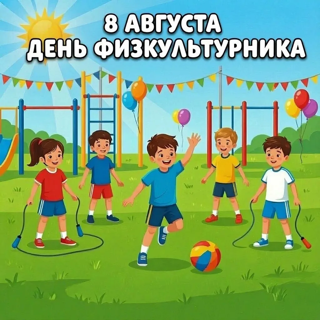 🗓 8 августа — День физкультурника! 🎉