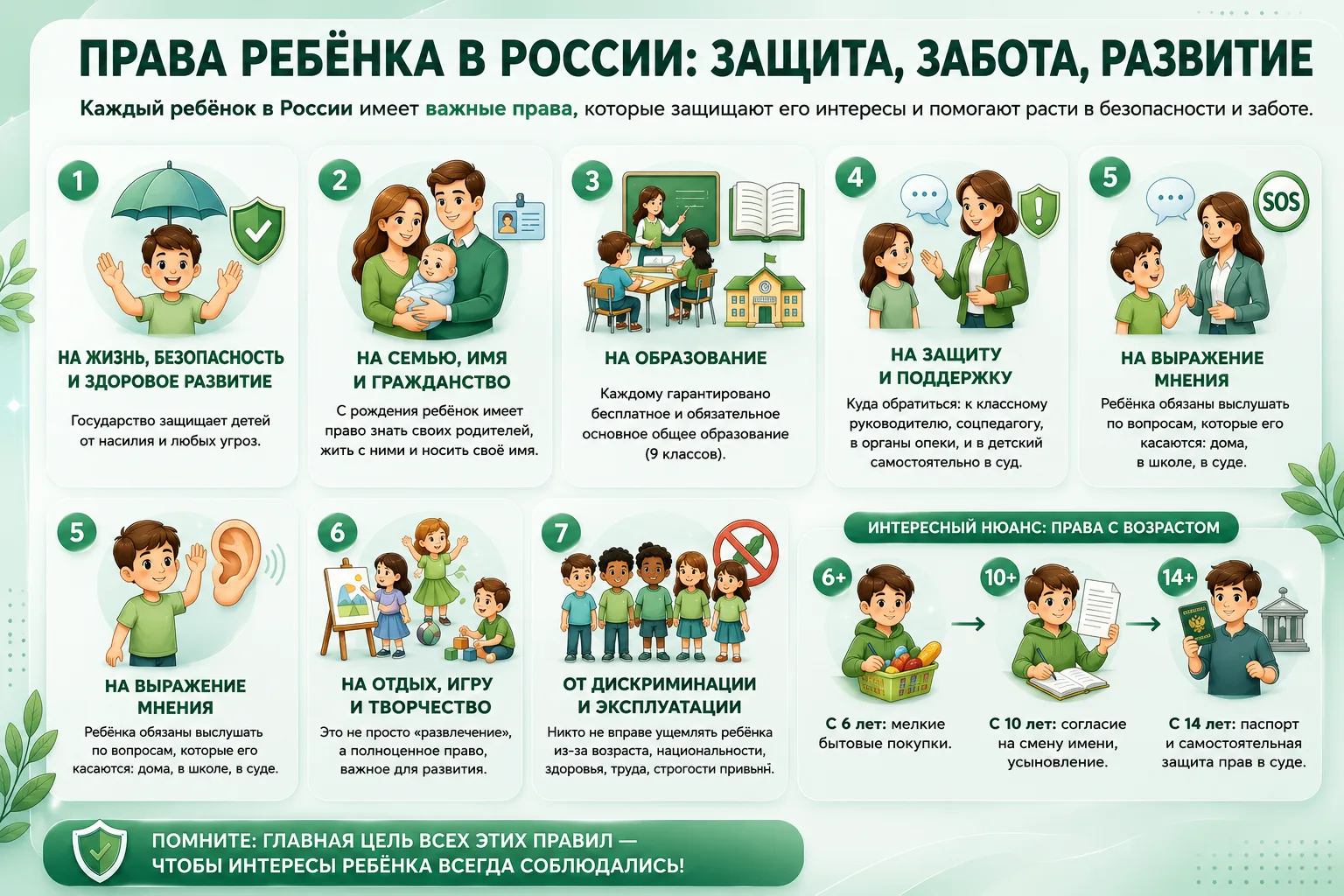👨‍👩‍👧‍👦 Знаете ли вы права своего ребёнка?