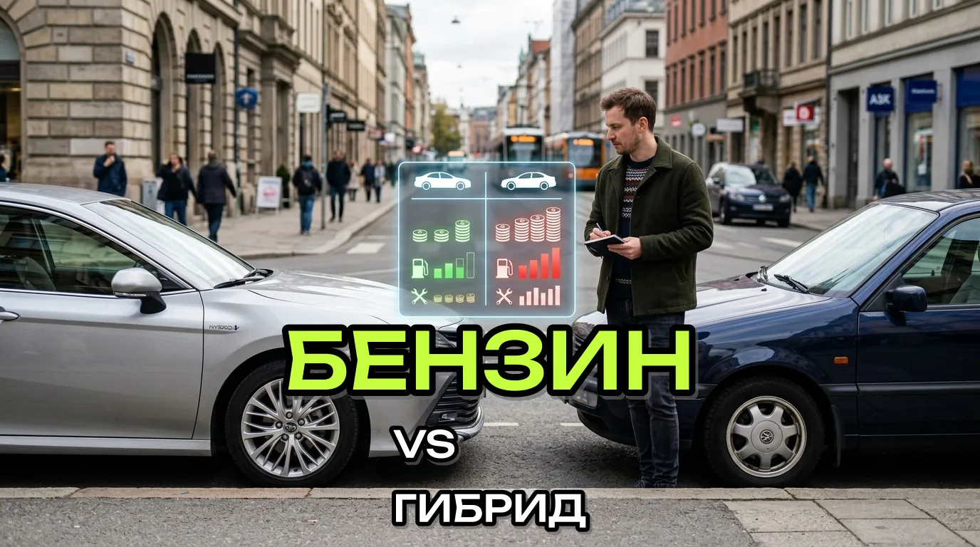 Вопрос частый, и ответ не такой очевидный, как кажется.

Гибрид берут ради экономии. И в городе она 