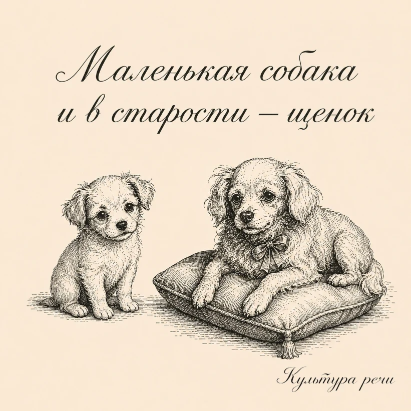 Маленькая собака и в старости — щенок