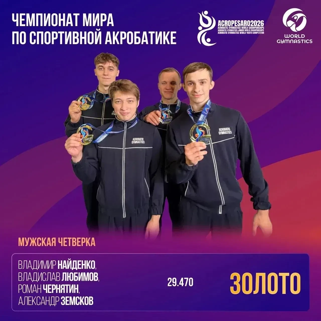 Кубанские акробаты стали чемпионами мира