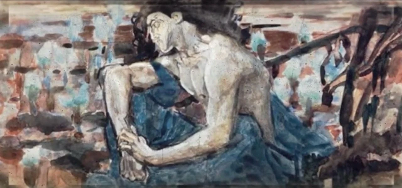 Михаил Врубель. «Демон сидящий». 1890. Холст, масло. Государственная Третьяковская гале...