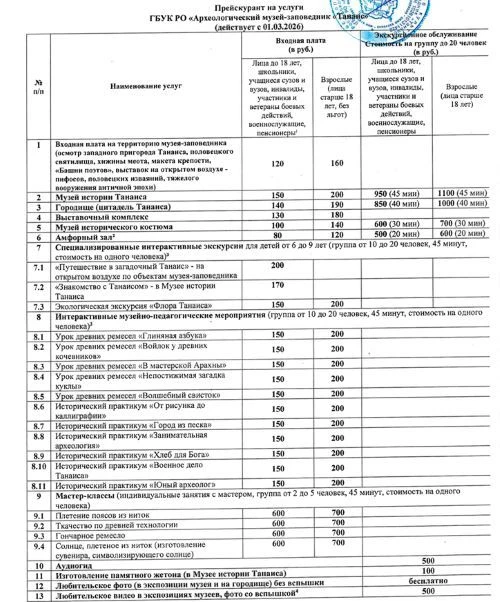 Приходите в музей-заповедник “Танаис”!
Приехать в наш музей и прикоснуться к древности можно в любой