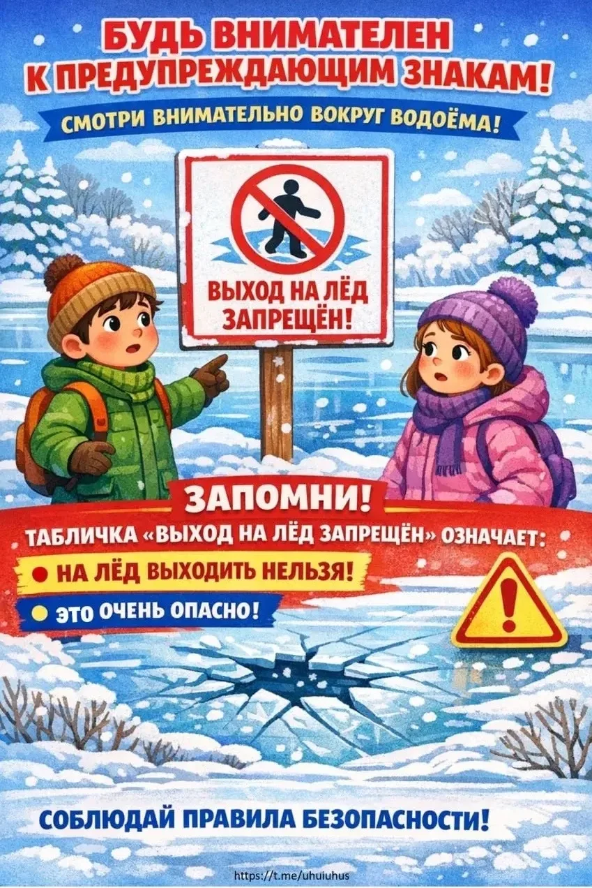 ОСТОРОЖНО: Тонкий лёд!    Весна - время повышенной опасности!