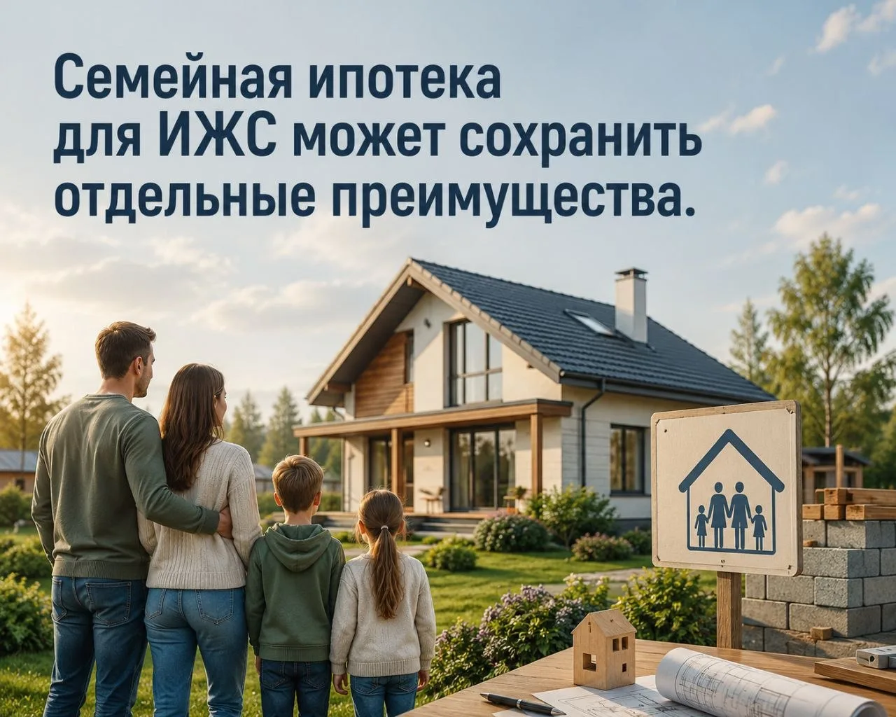 Семейная ипотека для ИЖС может сохранить отдельные преимущества.