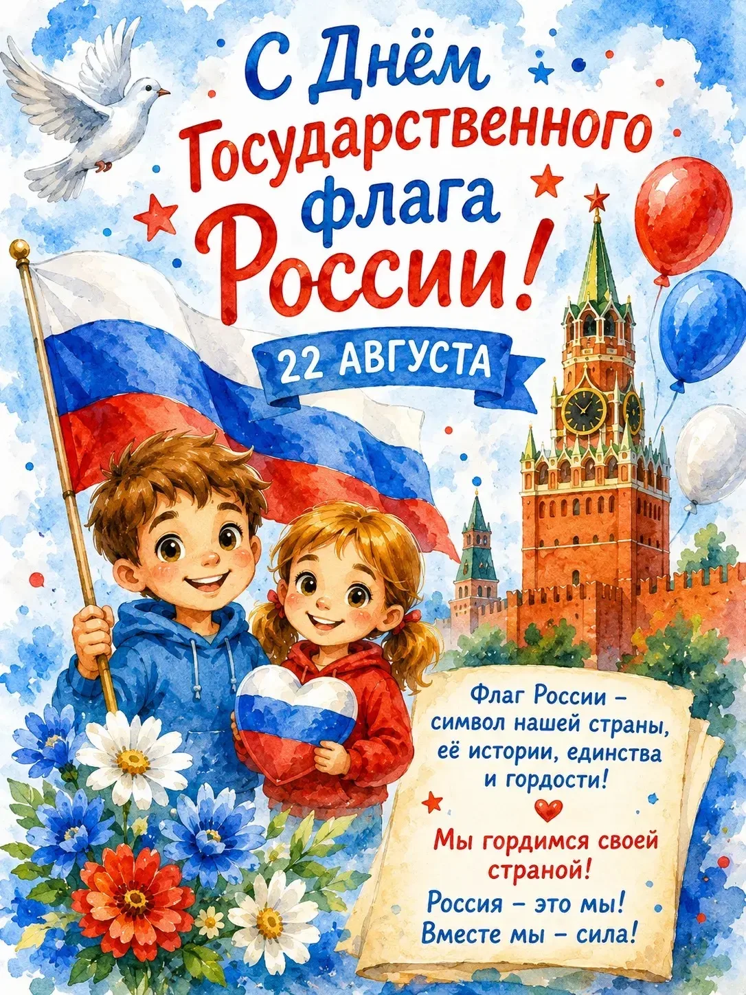 С Днём Государственного флага Российской Федерации!!!🤗🤗🤗